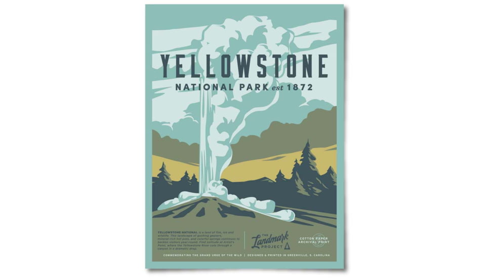 The Landmark Project Yellowstone National Park Posters, yellowstone-nat-park-post