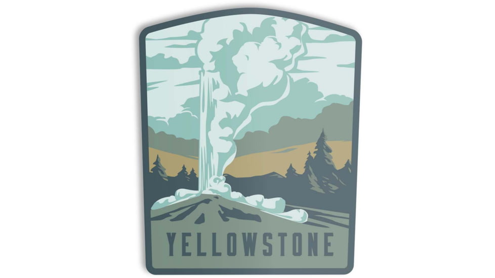 The Landmark Project Yellowstone National Park Stickers, yellowstonenatparksticker