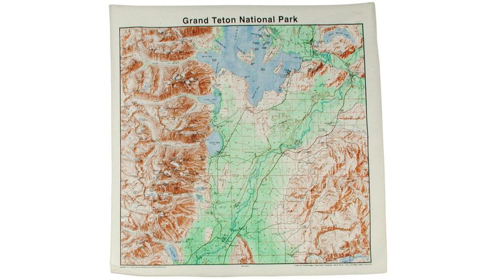 The Printed Image Glacier National Park Topo Ban 522