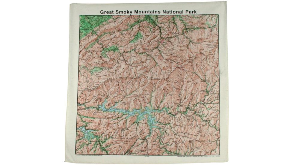 The Printed Image Glacier National Park Topo Ban 522