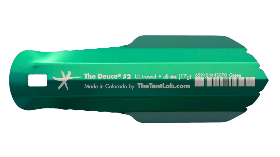 The TentLab The Deuce #2 UL Trowel, Green, 2 D-GR-2998