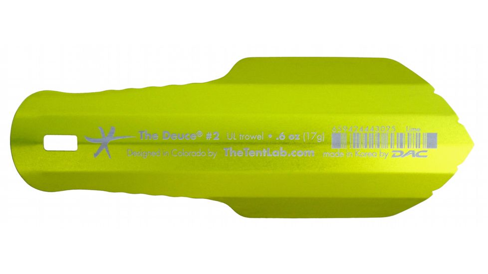The TentLab The Deuce #2 UL Trowel, lime, 2 D-L-3025