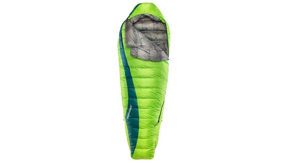 Therm-a-Rest Questar 0 Sleeping Bag, Small, Gemini Green, Small, 10604