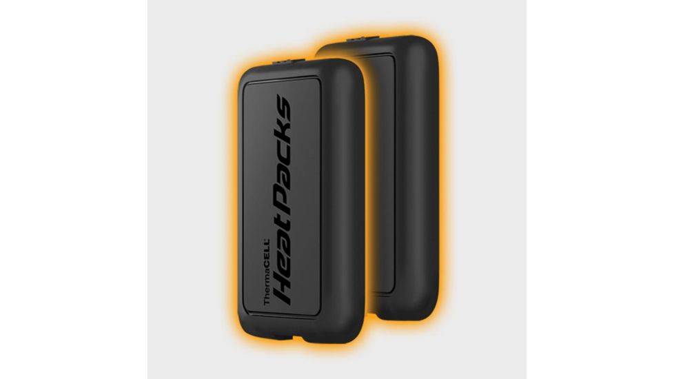 Heat Packs - Rechargeable Hand Warmers, One Pair w/2 USB Cords and Wall Charger, Black