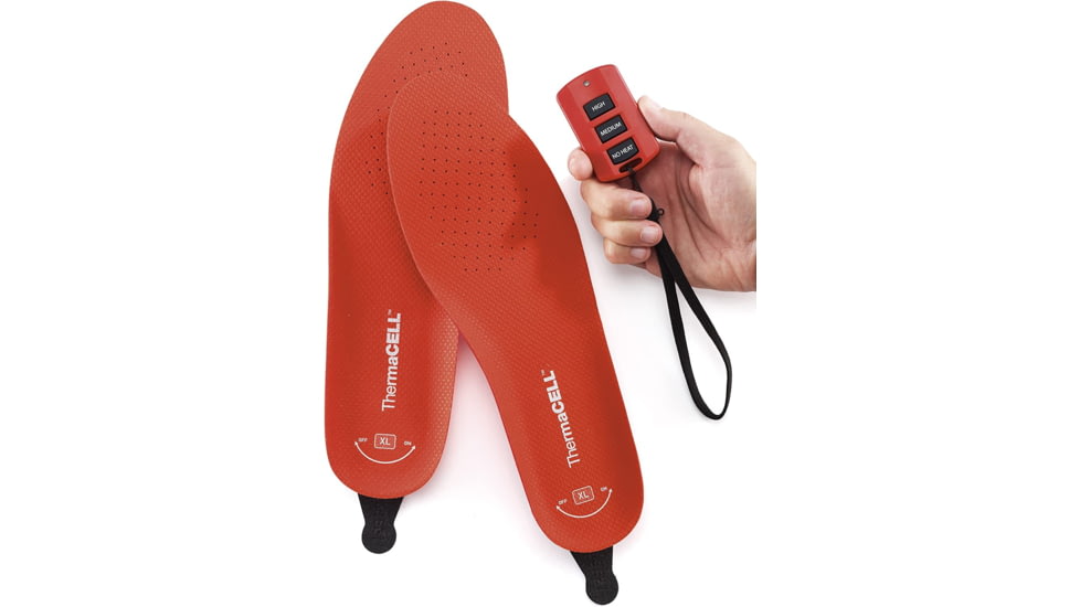 ThermaCELL Rechargeable Heated Insoles - Large - Mens 7.5-9/Womens 8.5-10, THS01L