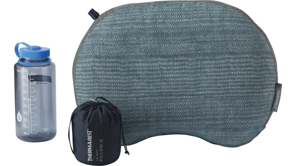 Therm-a-Rest Air Head Pillow, Blue Woven Dot, Large, 14237