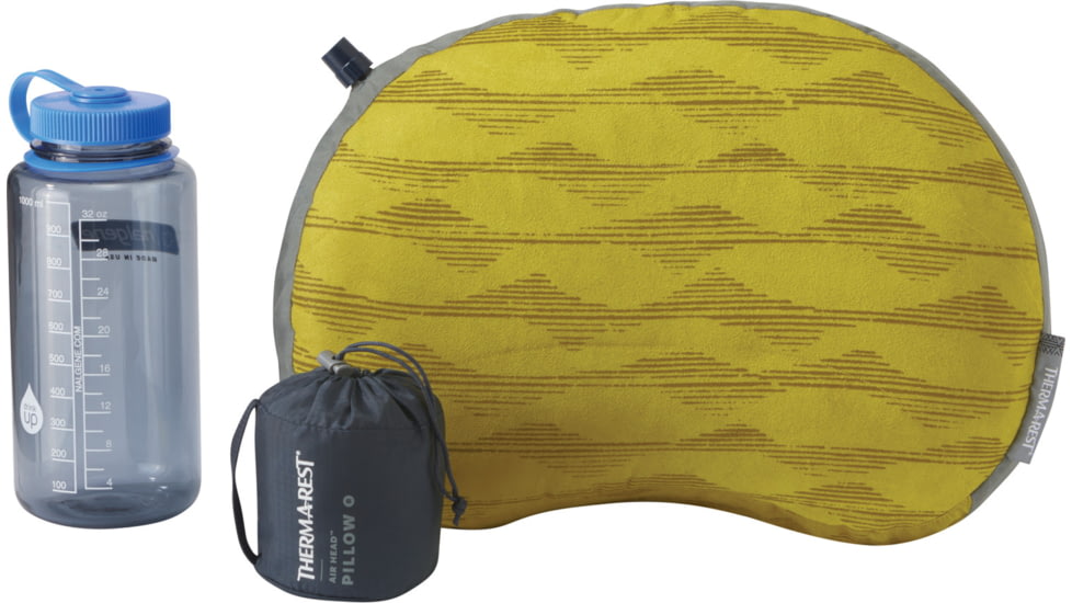 Therm-a-Rest Air Head Pillow, Yellow Mountains, Regular, 14234