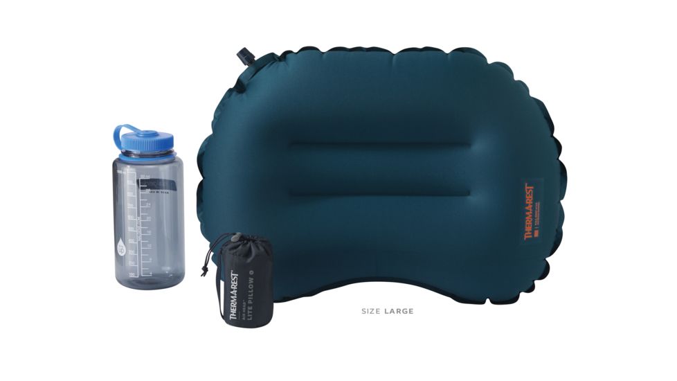 Therm-a-Rest Air Head Lite Pillow, Large, Deep Pacific, 13182