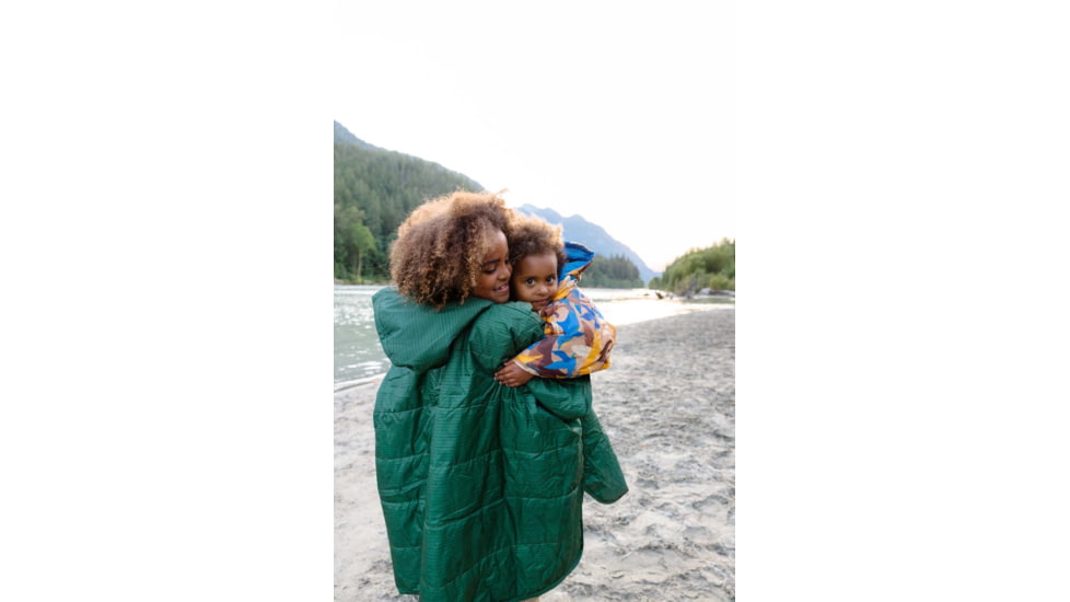 Therm-a-Rest Honcho Poncho - Kids, Green Print, 5-10 year, 13855