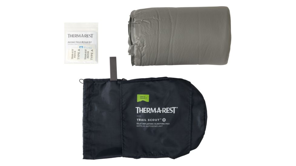 Therm-a-Rest Trail Scout Sleeping Pad, Gray, Regular, 13276