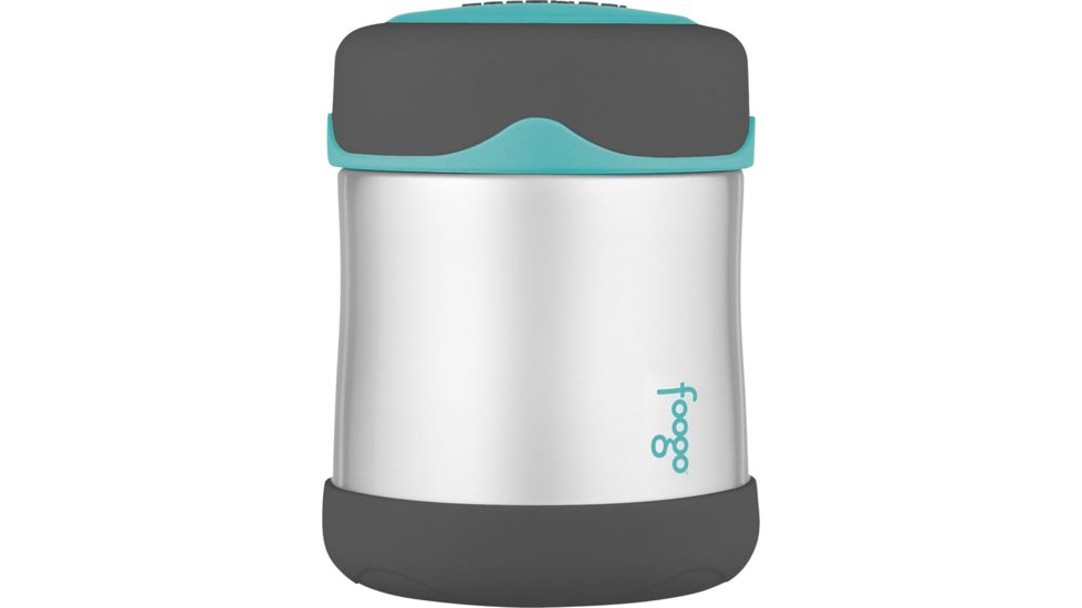 Thermos Foogo Stainless Steel, Vacuum Insulated Food Jar - Teal/Smoke - 10 oz. 58258