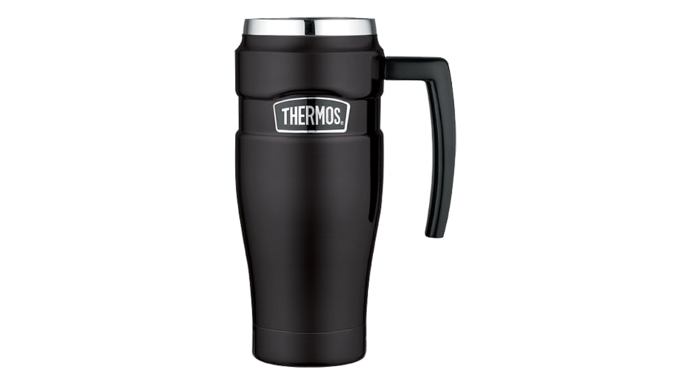 Thermos Stainless King Vacuum Insulated Travel Mug - 16 oz. - Stainless Steel/Matte Black 51459