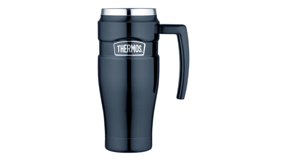 Thermos Stainless King Vacuum Insulated Travel Mug - 16 oz. - Stainless Steel/Midnight Blue 42356