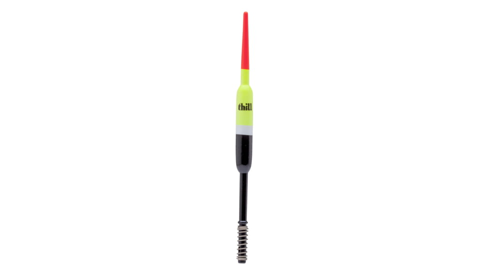 Thill Night N Day Glow Float 3/8in Pencil 5-1/2in Spring Stained/Fl Top 2Pk, ND586-2