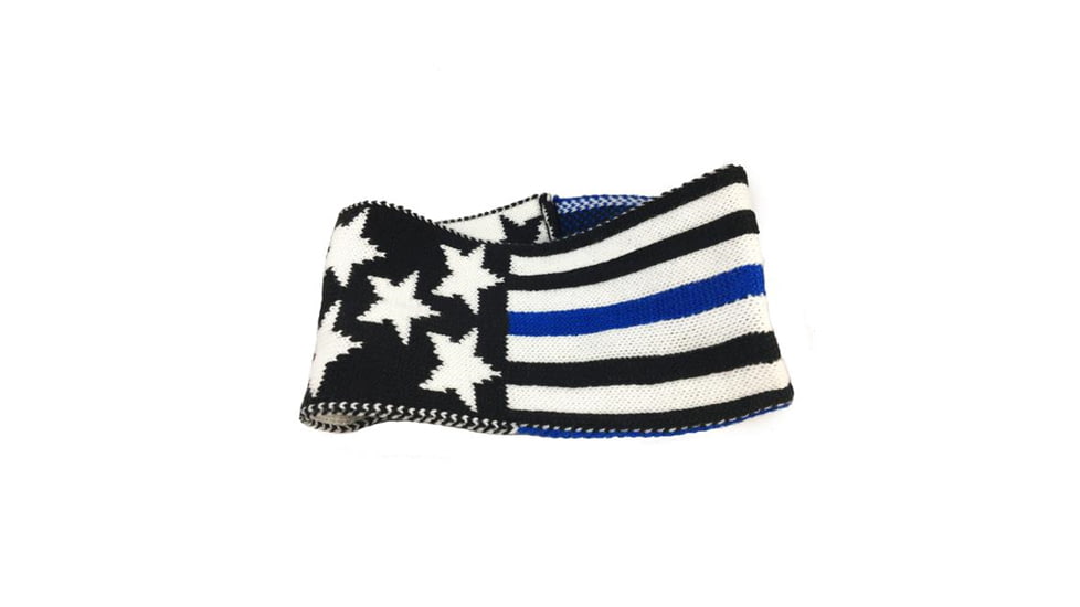 Women's Winter Headband - Thin Blue Line American Flag