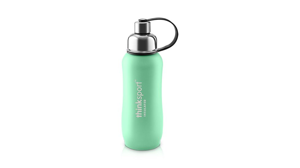 Thinksport Insulated Sports Bottle, 25oz, Mint Green, Stainless Steel, Mint Green, 30 Day Manufacturer Warranty, TNK-07321