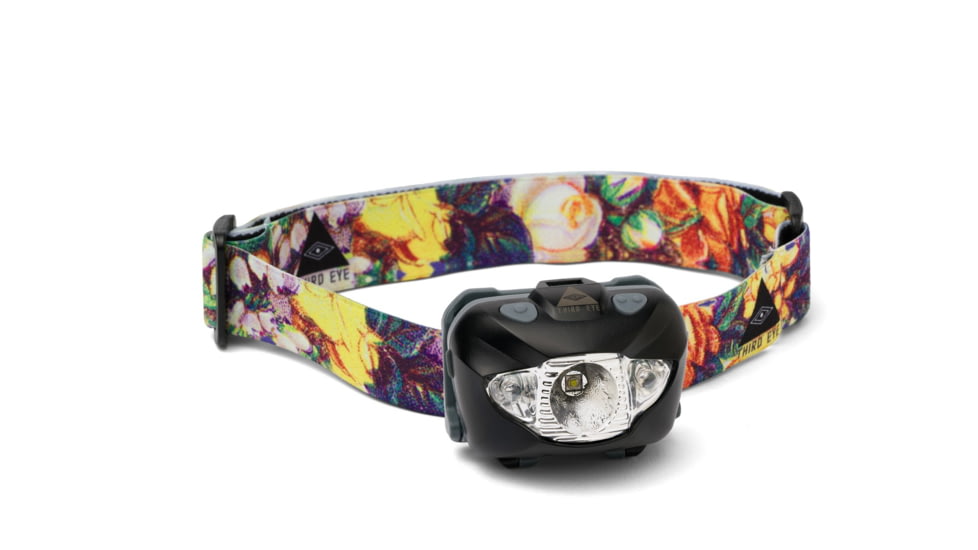 Third Eye Headlamps TE14 Headlamp. Black Lamp, Floral, One Size, TE14.FL.B