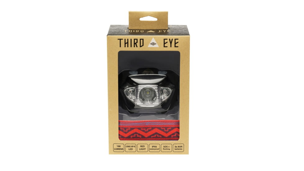 Third Eye Headlamps TE14 Headlamp. Black Lamp, Peaks, One Size, TE14.PKS.B