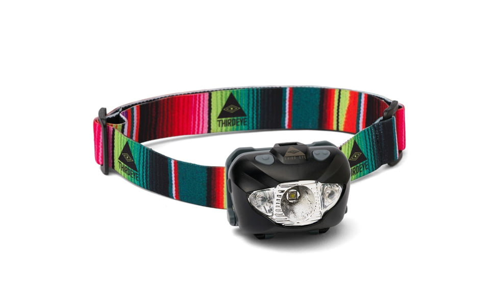 Third Eye Headlamps TE14 Headlamp. Black Lamp, Serape, One Size, TE14.SER.B