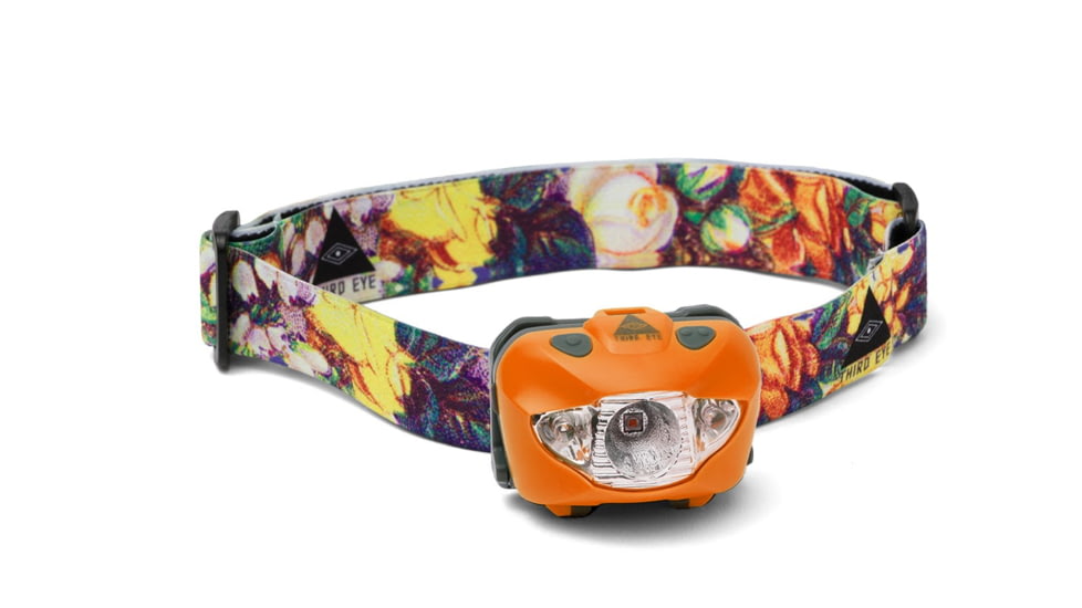 Third Eye Headlamps TE14 Headlamp. Orange Lamp, Floral, One Size, TE14.FL.O