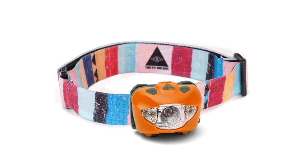 Third Eye Headlamps TE14 Headlamp. Orange Lamp, Moroccan Rug, One Size, TE14.MRUG.O