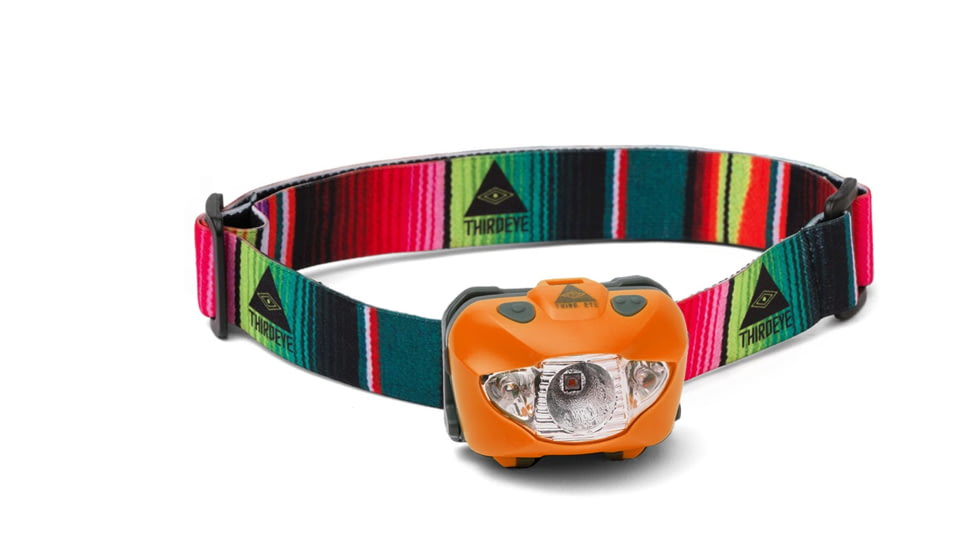 Third Eye Headlamps TE14 Headlamp. Orange Lamp, Serape, One Size, TE14.SER.O
