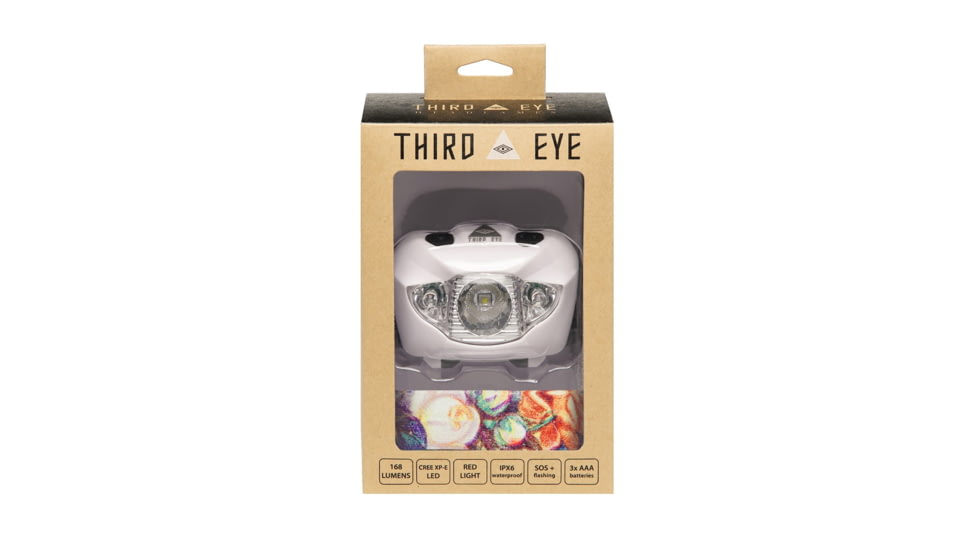 Third Eye Headlamps TE14 Headlamp. White Lamp, Floral, One Size, TE14.FL