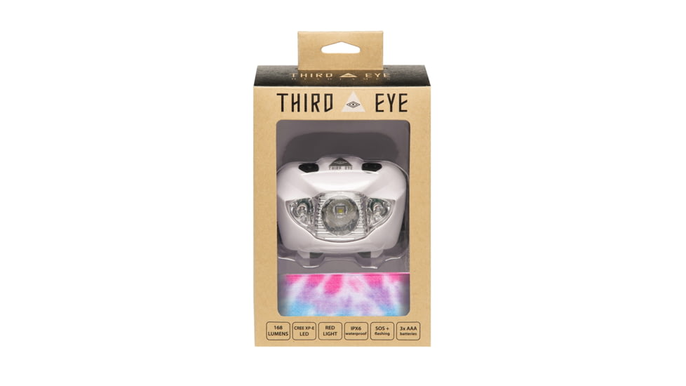Third Eye Headlamps TE14 Headlamp. White Lamp, Tie Dye, One Size, TE14.TD