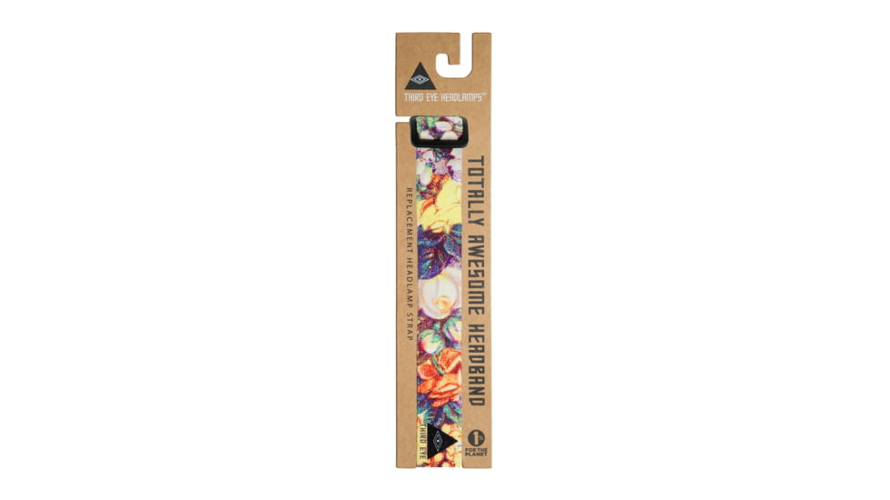 Third Eye Headlamps Totally Awesome Headband Headlamp Strap, Floral, One Size, TAH-FLOR - Floral