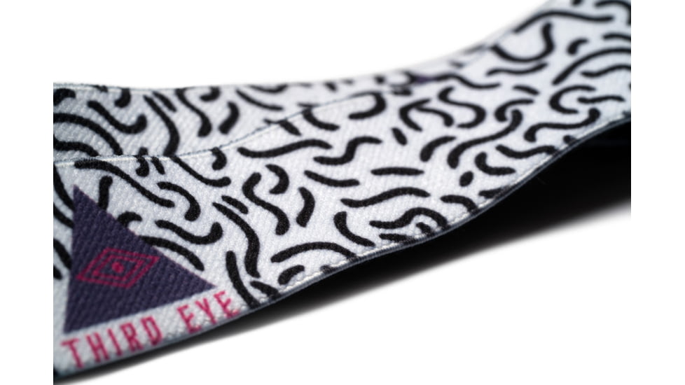 Third Eye Headlamps Totally Awesome Headband Headlamp Strap, Lines, One Size, TAH-MET-LINES