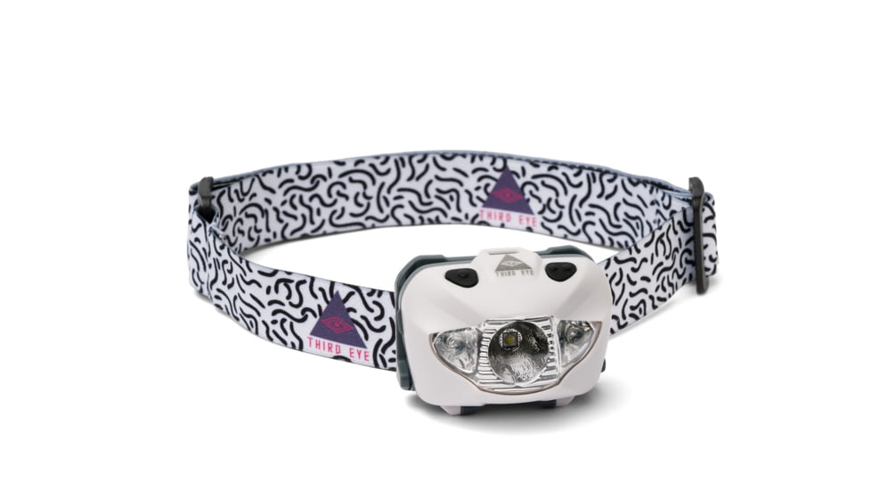 Third Eye Headlamps Totally Awesome Headband Headlamp Strap, Lines, One Size, TAH-MET-LINES