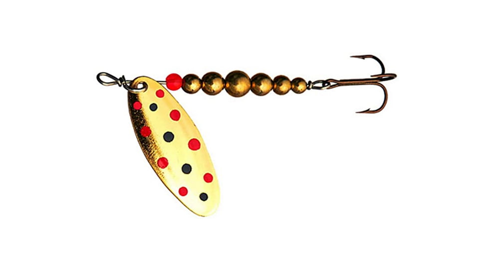 Thomas Fishing Lures E.P. Spinn In-Line Spinner, 1 3/8in, 1/8 oz, Gold, R333G