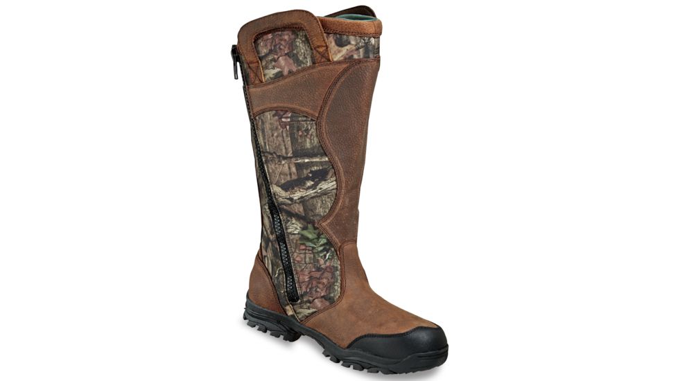 Thorogood Outdoor Mens 1400 Snake Bite 17in Side Zipper, Brown, 14/M 864-4067-14-M