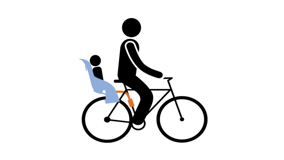 Thule RideAlong Kid's Bike Seat, Light Gray 100107