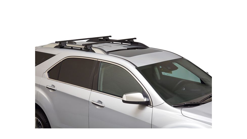 Sportrack Complete Raised Rail Roof Rack System, Black, Large SR1099