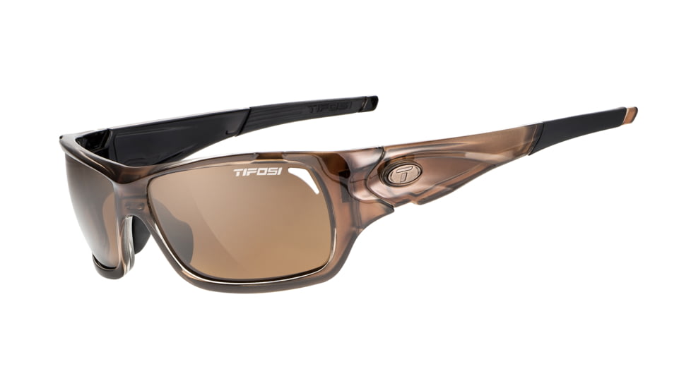 Tifosi Optics Duro Sunglasses, Brown Polarized Lens, Crystal Brown Frame 1030504750
