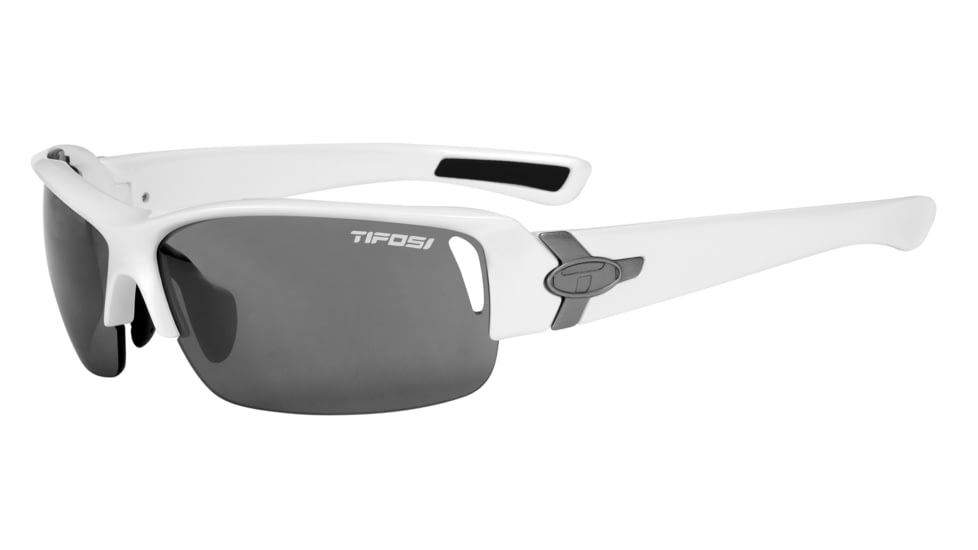 Tifosi Slope Sunglasses - Pearl White Frame, Smoke/AC Red/Clear Lenses 0030101101