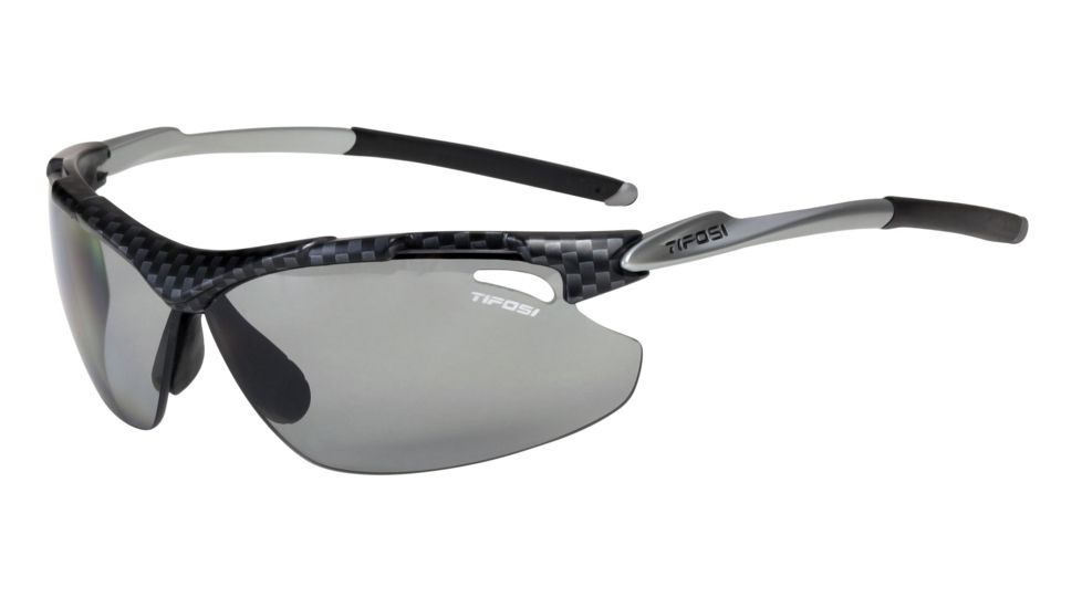 Tifosi Tyrant Sunglasses - Carbon Frame, Smoke Polarized Fototec Lenses 0070600761