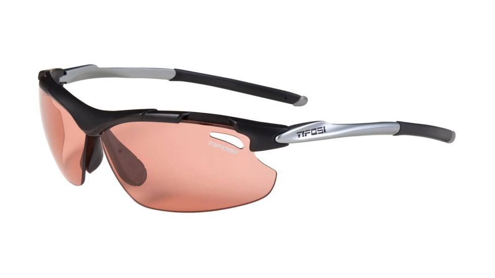 Tifosi Tyrant Sunglasses - Matte Black Frame, High Speed Red Fototec Lenses 0070300130