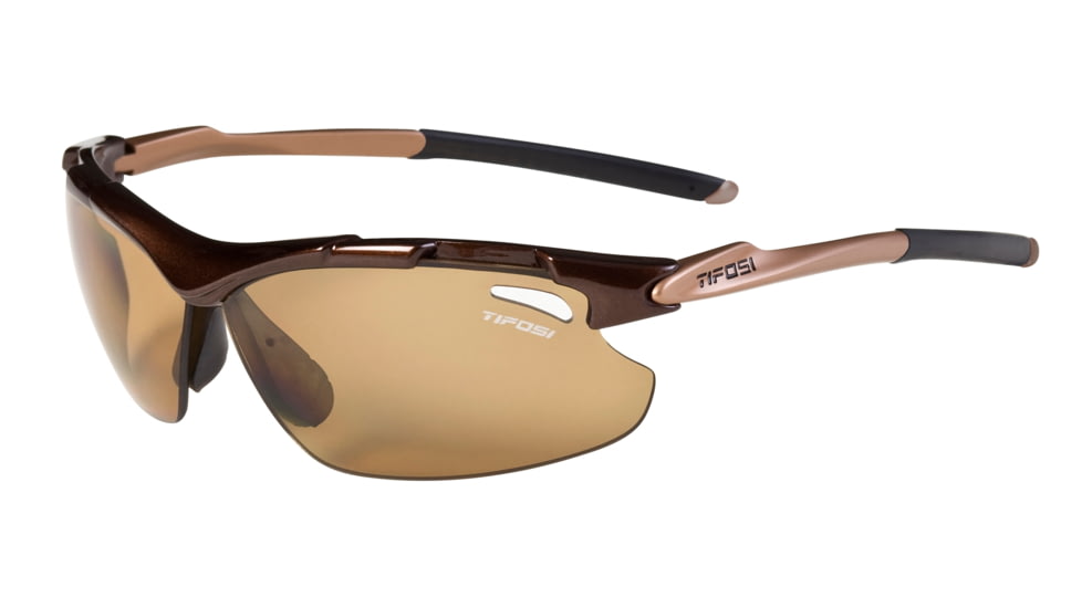 Tifosi Tyrant Sunglasses - Mocha Frame, Brown Polarized Fototec Lenses 0070601360