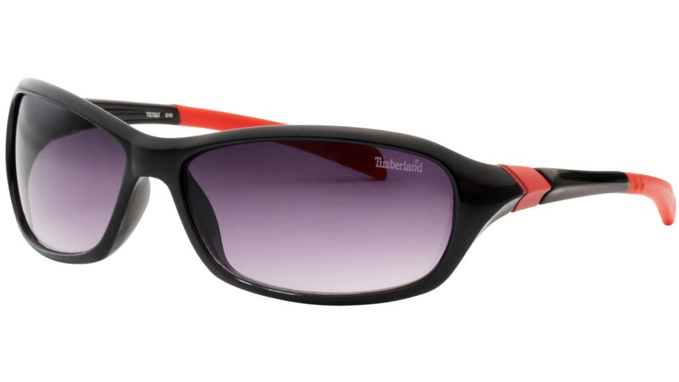 Timberland TB7057Sunglasses - Shiny Black Frame &amp; Gradient Smoke Lens TB70570001B