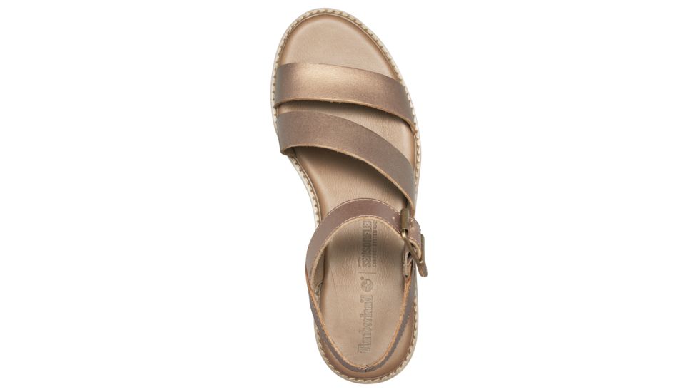 Timberland Bailey Park Asymmetric Y-Strap, Gold Full Grain, Medium, 7.5, TB0A1XKUH56-075M