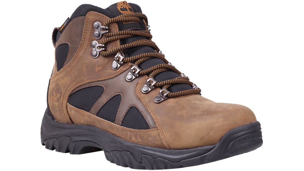 Timberland Bridgeton Mid Waterproof Hiking Boot - Men's-Brown/Black-10-Medium