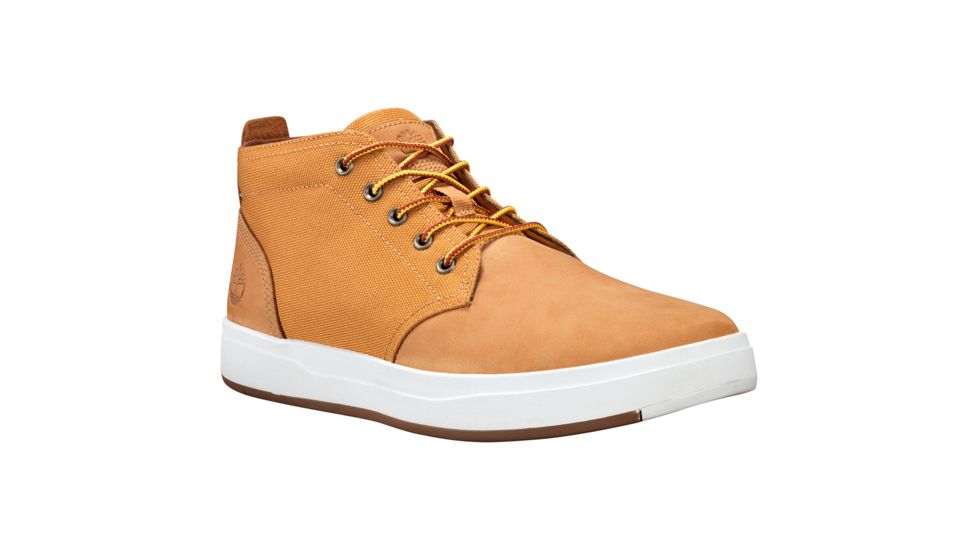 Timberland Davis Square Fabric and Leather Chukka Casual Shoe, Medium - Mens, Wheat Nubuck/Cordura, 8 US TB0A1OI3231-080M