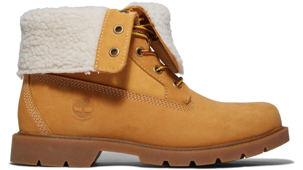 Timberland Fleece Lined Fold Down Boot - Womens, Wheat, 10, Medium, TB1A1KGC23110000M