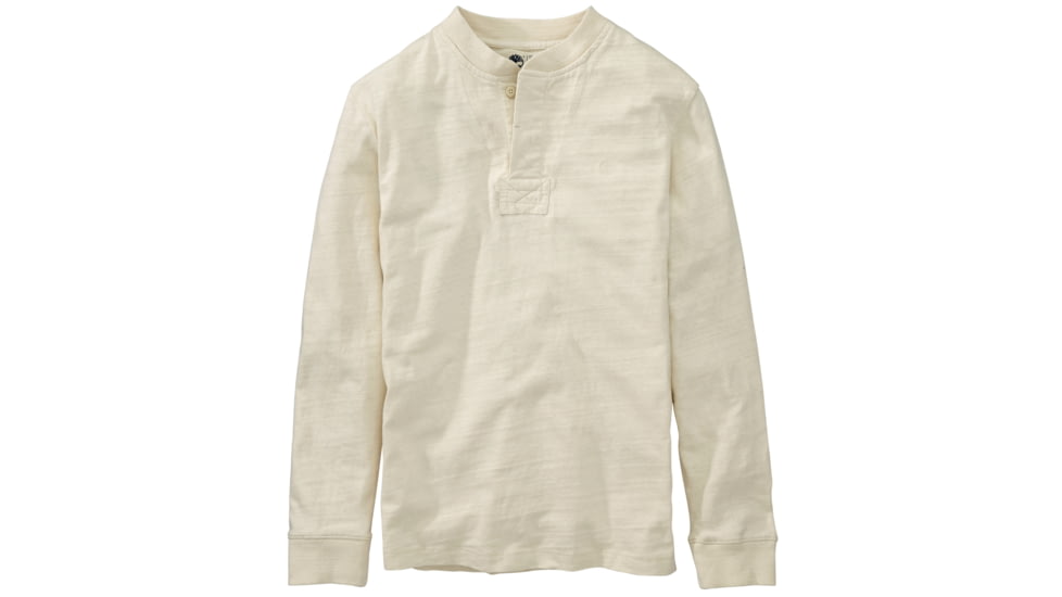 Timberland Great Brook Slub Henley Shirt - Men's-Antique White-Medium
