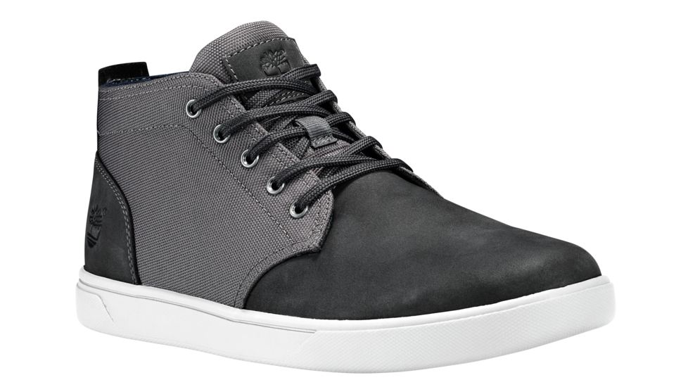 Timberland Groveton Lace-To-Toe Chukka Leather and Fabric Casual Shoe, Medium - Mens, Forged Iron Nubuck/Cordura, 9 US, TB0A1Q5NC64-090M