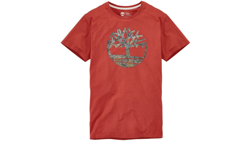 Timberland Kennebec River Pattern Tree Short Sleeve Tee - Men's-Tandori Spice-X-Large
