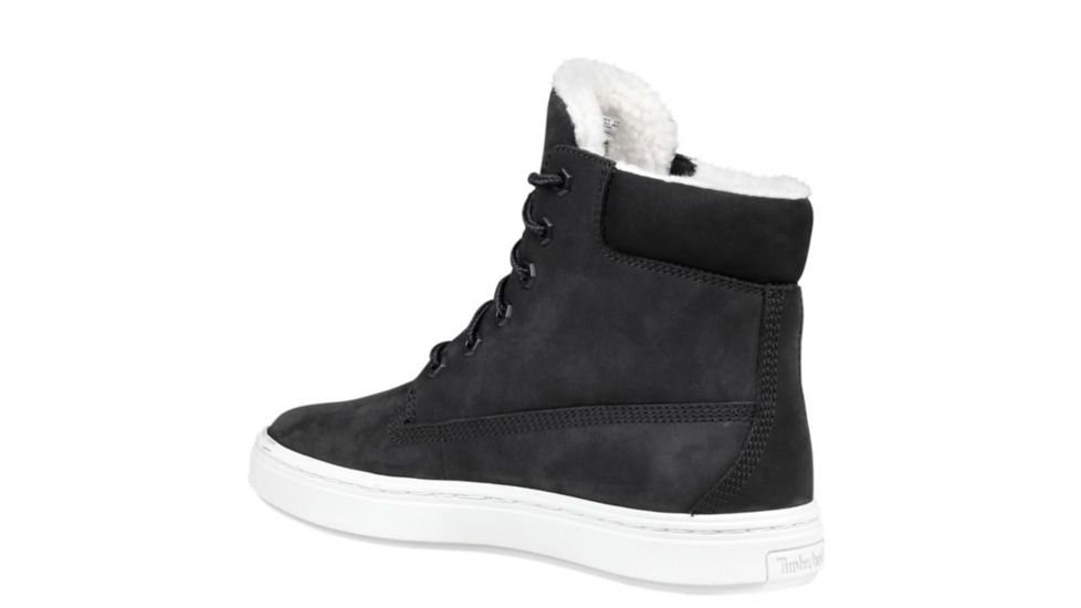 Timberland Londyn Warm Lined 6 Inch Sneaker Boots - Womens, Black Nubuck, Medium, 9, TB0A1QWD001-90-Medium