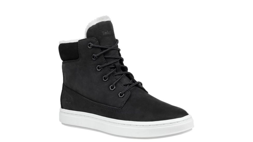 Timberland Londyn Warm Lined 6 Inch Sneaker Boots - Womens, Black Nubuck, Medium, 9, TB0A1QWD001-90-Medium